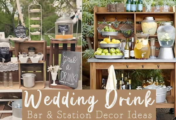 Stand jualan minuman dengan gaya bohemian